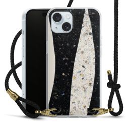 Carry Case Transparent Leather black/gold