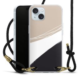 Carry Case Transparent Leather black/gold