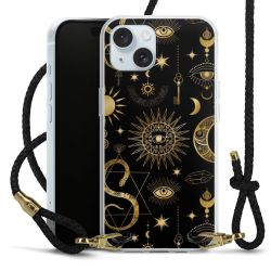 Carry Case Transparent Leather black/gold