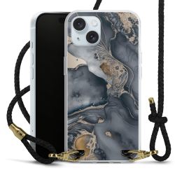 Carry Case Transparent Leather black/gold