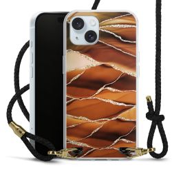 Carry Case Transparent Leather black/gold