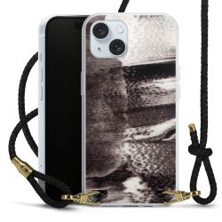 Carry Case Transparent Leather black/gold