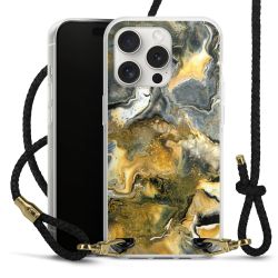 Carry Case Transparent Leather black/gold