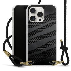 Carry Case Transparent Leather black/gold