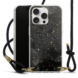 Carry Case Transparent Leather black/gold