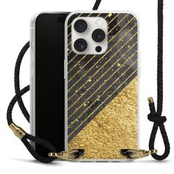 Carry Case Transparent Leather black/gold