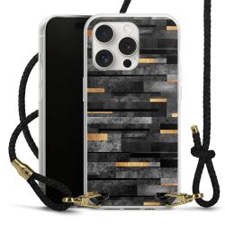 Carry Case Transparent Leather black/gold