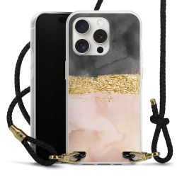 Carry Case Transparent Leather black/gold