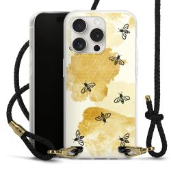 Carry Case Transparent Leather black/gold