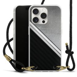 Carry Case Transparent Leather black/gold