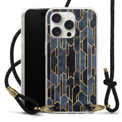 Carry Case Transparent Leather black/gold