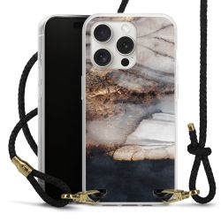 Carry Case Transparent Leather black/gold