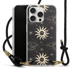 Carry Case Transparent Leather black/gold