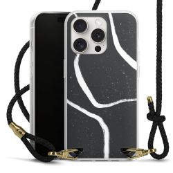 Carry Case Transparent Leather black/gold