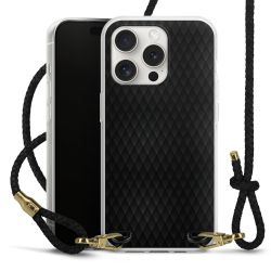 Carry Case Transparent Leather black/gold