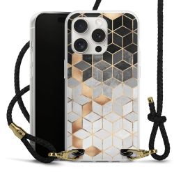 Carry Case Transparent Leather black/gold