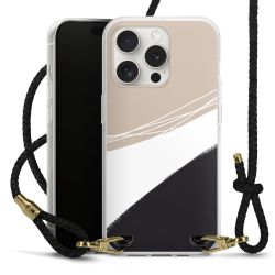 Carry Case Transparent Leather black/gold