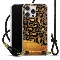 Carry Case Transparent Leather black/gold