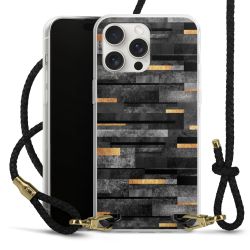 Carry Case Transparent Leather black/gold