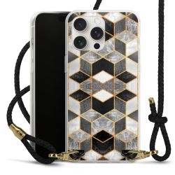 Carry Case Transparent Leather black/gold