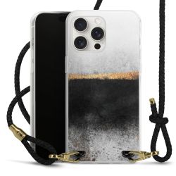 Carry Case Transparent Leather black/gold