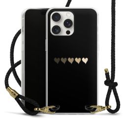 Carry Case Transparent Leather black/gold