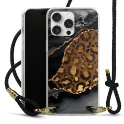 Carry Case Transparent Leather black/gold