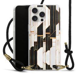 Carry Case Transparent Leather black/gold