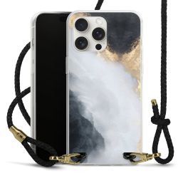 Carry Case Transparent Leather black/gold