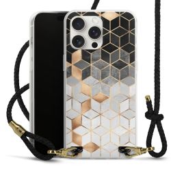 Carry Case Transparent Leather black/gold