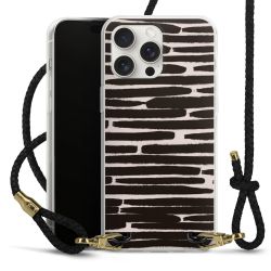 Carry Case Transparent Leather black/gold