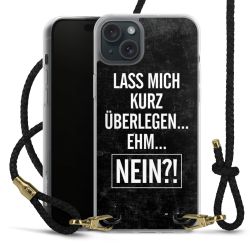 Carry Case Transparent Leder schwarz/gold