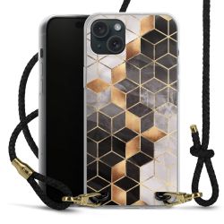 Carry Case Transparent Leather black/gold