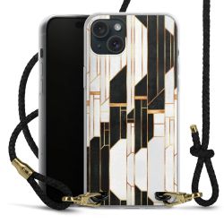 Carry Case Transparent Leather black/gold