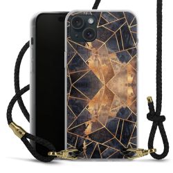 Carry Case Transparent Leather black/gold