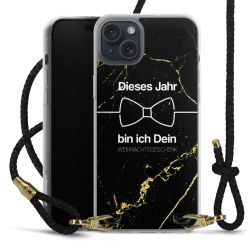 Carry Case Transparent Leder schwarz/gold