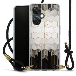 Carry Case Transparent Leather black/gold