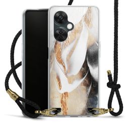 Carry Case Transparent Leather black/gold