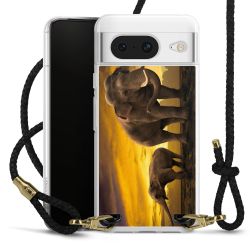 Carry Case Transparent Leather black/gold