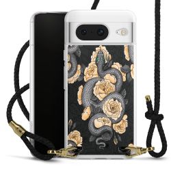 Carry Case Transparent Leather black/gold