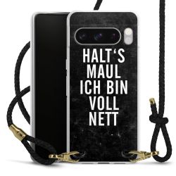 Carry Case Transparent Leder schwarz/gold