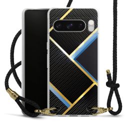 Carry Case Transparent Leather black/gold