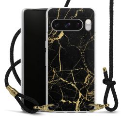 Carry Case Transparent Leather black/gold