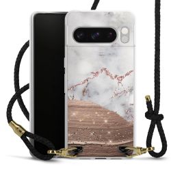 Carry Case Transparent Leather black/gold