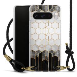 Carry Case Transparent Leather black/gold