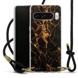 Carry Case Transparent Leather black/gold