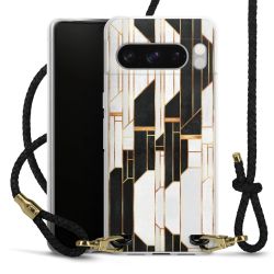 Carry Case Transparent Leather black/gold