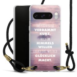 Carry Case Transparent Leder schwarz/gold