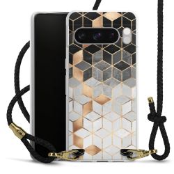 Carry Case Transparent Leather black/gold