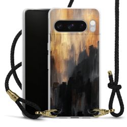 Carry Case Transparent Leather black/gold